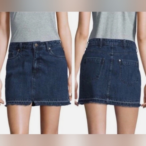 Free People Blue Mini Skirt Casual. - Picture 3 of 12